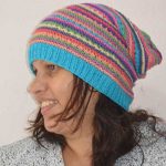 Multicolor Crochet Slouchy Beanie