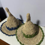 Crochet Flowers Hemp Cotton Hats