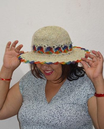 Crochet Flower Hemp Hats