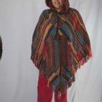 Stonewashed Patch Cotton Poncho
