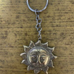 Hand Carved Brass Keyring