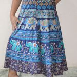 Midi Wrapper Cotton Skirts