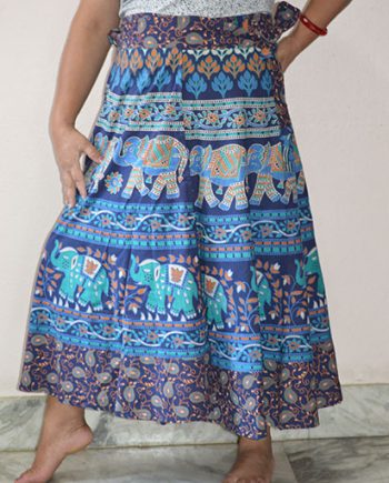 Midi Wrapper Cotton Skirts