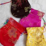 Silk Brocade Jewelry Pouches