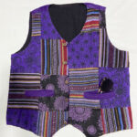 Patchwork-Waist-Coat,-Himalayan-Vintage-Clothing