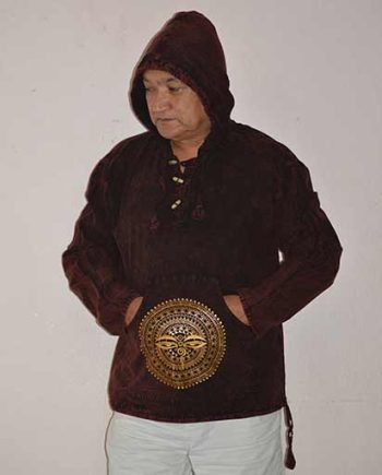 Buddha Eyes Cotton Hoodie