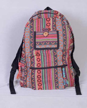 Stripe Cotton Backpacks