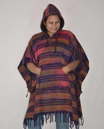 Fleece Hooded Warm Ponchos