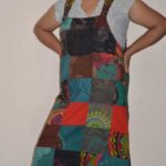 Patchwork Cotton Overall Dress