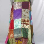 Patch-Silk-Wrap-Skirts