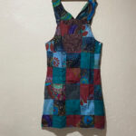 Patchwork Cotton Dungaree Dress