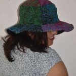 Peacock Print Rayon Summer Hats