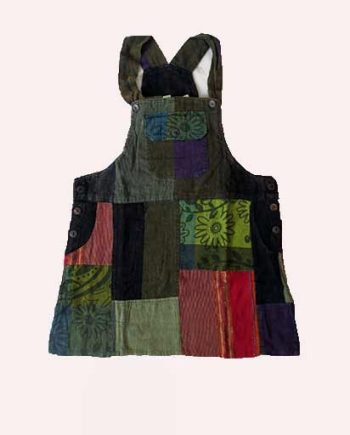 Patchwork Short Cotton Dresses