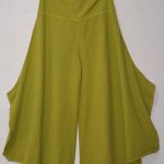 Enzyme Washed Flare Cotton Trousers