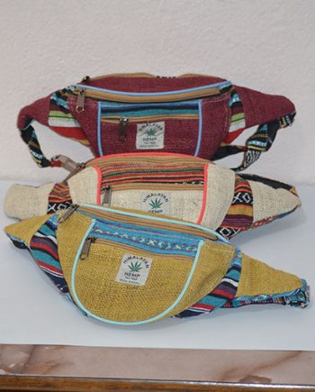 Handmade Hemp Belt Bags