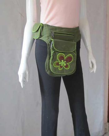 Patch Flower Cotton Belt Bags
