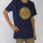 Mandala Embroidery Cotton Tee Shirt