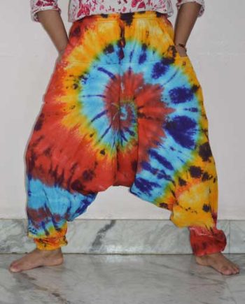 Tie Dye Afghani Cotton Trousers