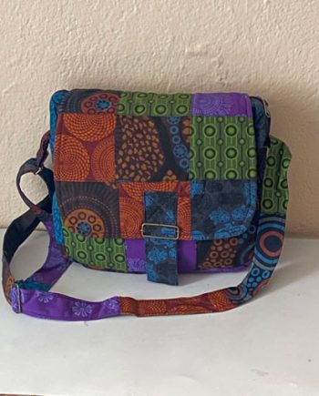 Multicolor Patches Cotton Bags
