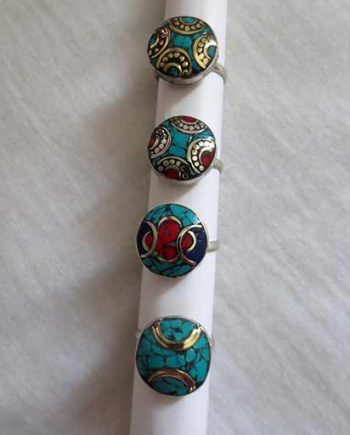 Handmade White Metal Rings
