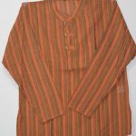 Men's Stripe Cotton Kurthas