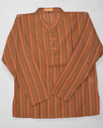 Men's Stripe Cotton Kurthas