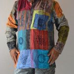 Stonewashed Patch Cotton Kurthas