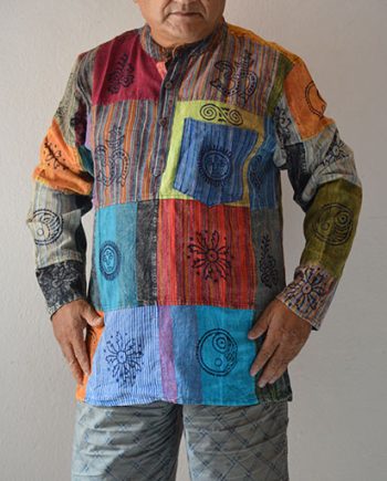Stonewashed Patch Cotton Kurthas