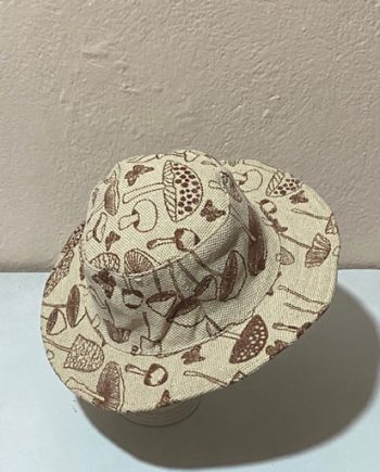 Mushroom Printed Cotton Hats
