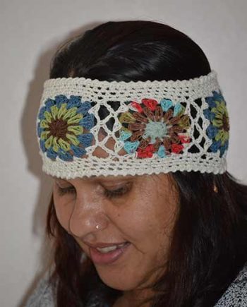 Crochet Patch Cotton Headbands