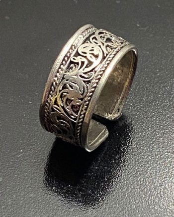 Hand Carved White Metal Rings