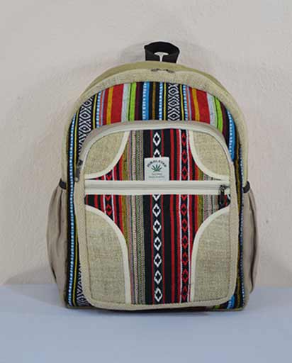 hemp cotton backpack