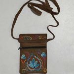 Suede Embroidery Phone Bags
