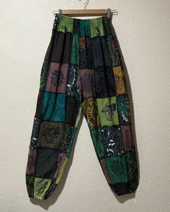 Full Patchwork Cotton Trousers