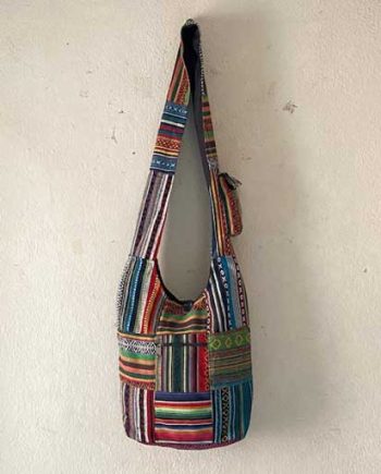 Many Patches Crossbody Cotton Bags