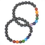 Lava Seven Chakra Bracelet