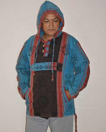 Stone Washed Block Print Hoodies