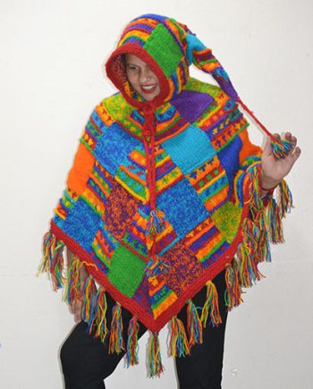 Woolen Patch Handmade Ponchos