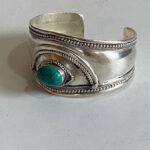 White Metal Hand Carved Bangle
