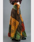 Patchwork Cotton Wrap Skirts