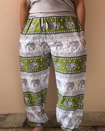 Himalayan Elephant Print Trousers