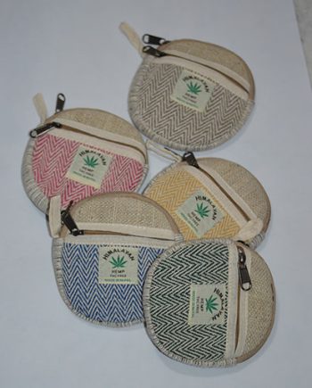 Round Hemp Cotton Purse