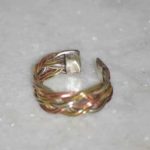 Hand Carved Three Metal Rings