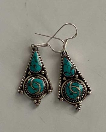 Himalayan Hand Carved Earrings