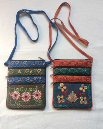 Embroidery Design Suede Bags
