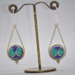 Himalayan Stone Inlaid Earrings