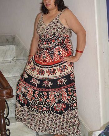 Long Strap Cotton Dresses
