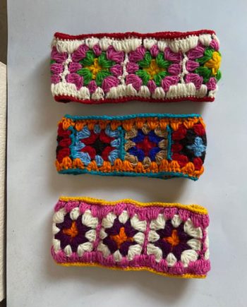 Hand Knitted Woolen Patch Headbands