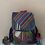 Joined Patches Cotton Backpacks