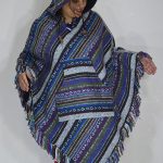 Fleece Hood Gheri Cotton Poncho